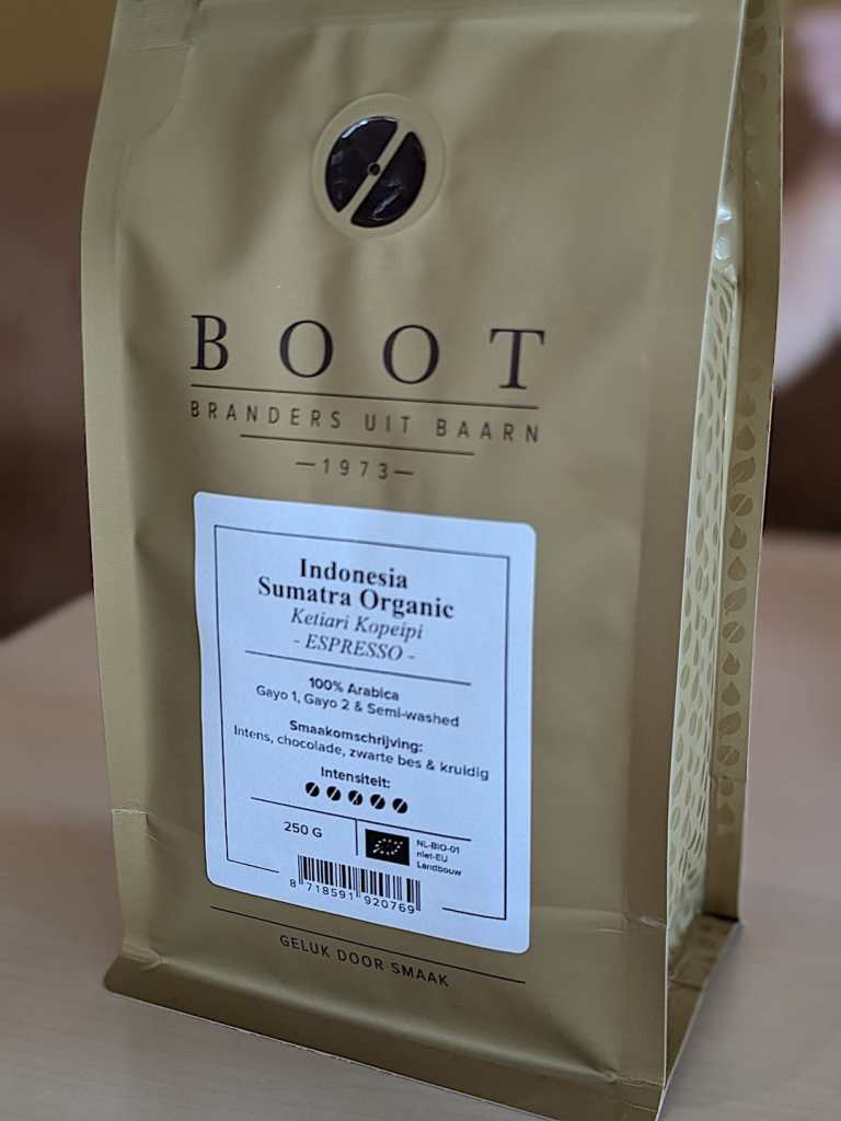 Indonesia Sumatra Organic beans from Boot Koffie